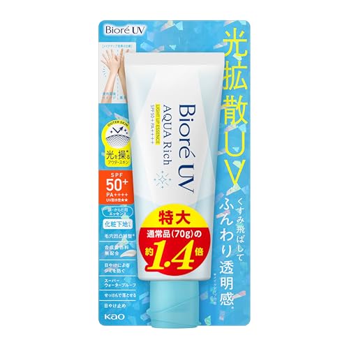 ビオレ Bioré UV アクアリッチ ライトアップ エッセンス 100g 日焼け止め SPF50 【Amazon.co.jp限定】 画像1