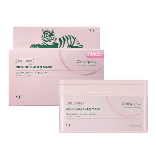 VTCOSMETICS(ブイティコスメテックス) シートマスク 箱マスク スキンケア (4.シカ コラーゲンマスク) 1枚目 画像