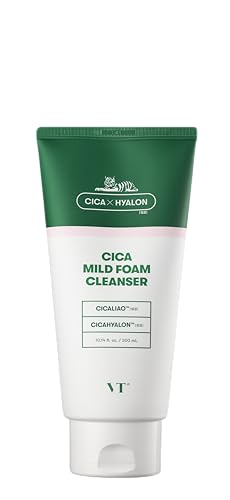 VTCOSMETICS(ブイティコスメテックス) シカマイルドフォームクレンザー 6種 大容量 300ml もちもち 毛穴ケア ニキビ 敏感肌 スキンケア 肌荒れスキンケア 洗顔 クレンジング 保湿 乾燥肌 1枚目 画像