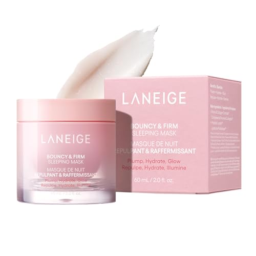 ラネージュ バウンシースリーピングマスク 60mL ハリ 毛穴 弾力 リフトアップクリーム うるおい コラーゲン ナイトケア 敏感肌 韓国 スキンケア 画像1