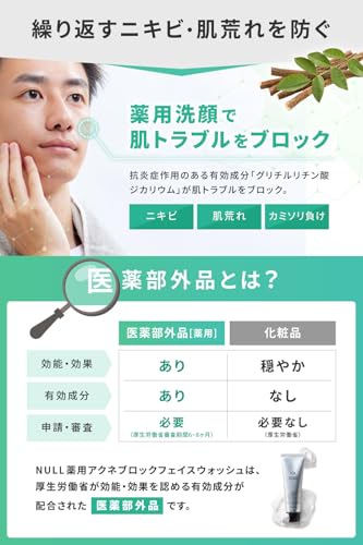 洗顔 ニキビ テカリ メンズ 肌荒れ (洗顔+化粧水+乳液セット) 中間 画像