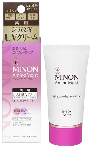 ミノンアミノモイスト エイジングケア デイクリームUV 30g 【敏感肌】 医薬部外品 下地 化粧 日焼け止め 画像1
