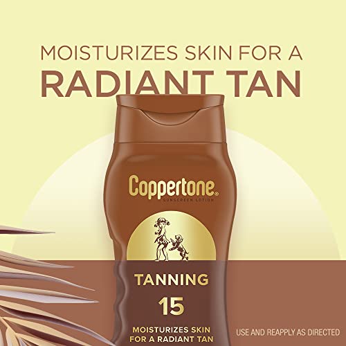 Coppertone Tanning Lotion SPF 15,8 oz 中間 画像