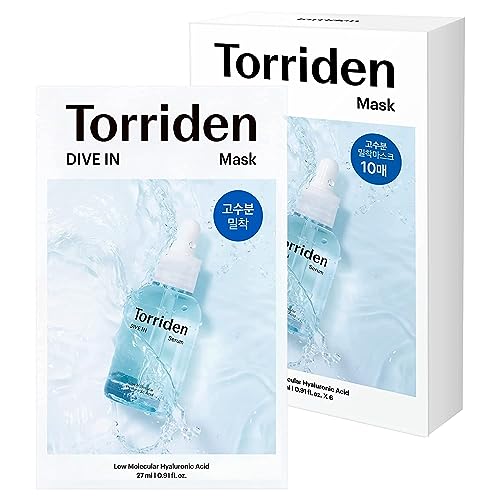 トリデン Torriden ダイブインマスク パック10枚入 【公式・正規品】フェイスパック シートマスク ヒアルロン酸 韓国コスメ 水分チャージ 保湿マスク 韓国コスメ 乾燥肌 潤い集中ケア 毎日使える インナードライ 混合肌 1枚目 画像