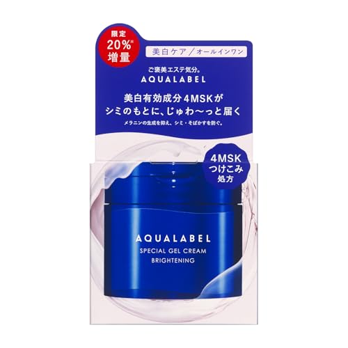 アクアレーベル スペシャルジェルクリーム EX (ブライトニング) L 2 108g 本体 美白 透明感 保湿 オールインワン 【限定増量品】 【医薬部外品】 最後 画像