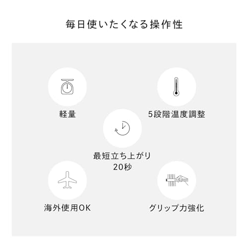 【公式ストア限定】 リファ ストレートアイロン プロ/ReFa STRAIGHT IRON PRO（ブラック）ヘアアレンジガイドブック・ショッパー付き 中間 画像