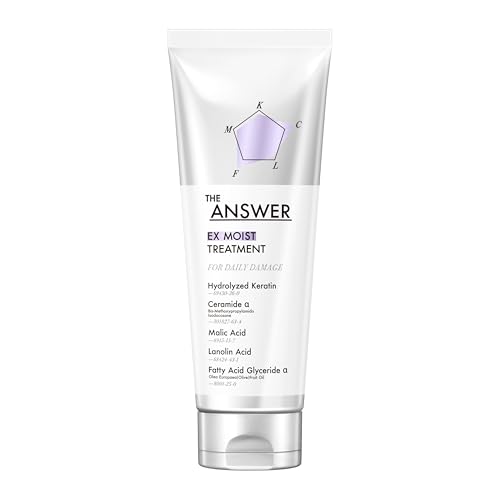 【THE ANSWER】 EXモイストトリートメント FOR DAILY DAMAGE (うるおい まとまり)日常ダメージ用 220g ベルガモット&ダフネの香り 美髪5大必須成分配合 髪質改善 くせ毛 ノンシリコーン処方 花王 1枚目 画像