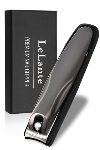 【anan掲載モデル】 LeLante 爪切り 高級 【サクッと切れるクセになる切れ心地】つめきり ガンメタプレミアムブラック 画像1