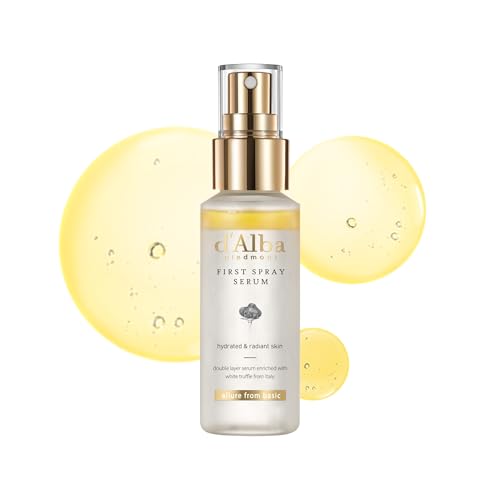 【d'Alba公式】ホワイトトリュフ ファースト スプレーセラム (50ml) - ミスト化粧水 保湿ミスト 保湿セラム 潤いミスト エッセンスミスト 二層式 化粧水 敏感肌 乾燥肌 弾力 毛穴 キメ整える ノンコメド 無香料 化粧直し ヴィーガン 画像1