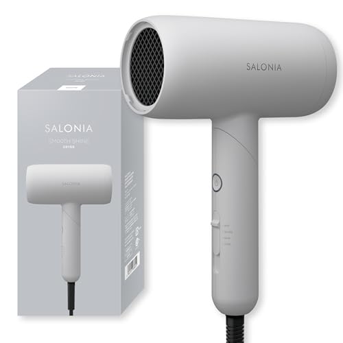 SALONIA サロニア スムースシャイン ドライヤー 大風量 速乾 軽量 ヘアドライヤー ホワイト【Amazon.co.jp限定】 1枚目 画像