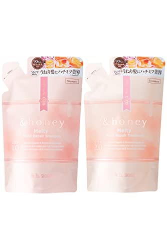 &honey (アンドハニー) メルティ モイストリペア シャンプー トリートメント 詰め替え ペアセット 1枚目 画像