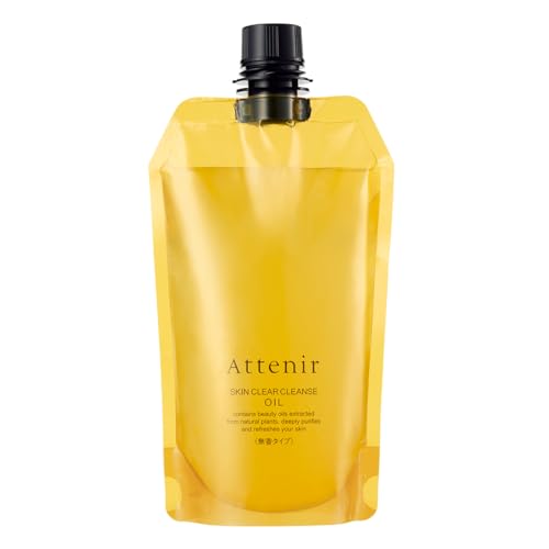 アテニア (Attenir) スキンクリア クレンズ オイル アロマタイプ 350mL (毛穴/乾燥/角質) クレンジング メイク落とし (クレンジングオイル/ダブル洗顔不要) 無香タイプ / 約4か月分 エコパック ポンプ・ 専用ホルダー別売 詰め替え 画像1