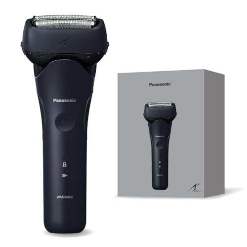 パナソニック メンズ シェーバー ラムダッシュ 3枚刃 電動 髭剃り ACアダプター充電 ウォータースルー洗浄 ES-L321D-A ダークネイビー 画像1