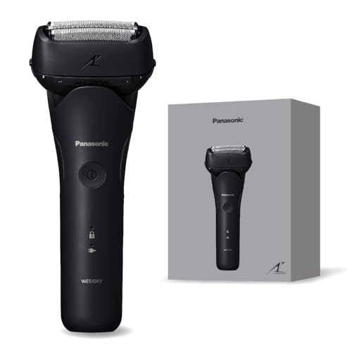 パナソニック メンズ シェーバー ラムダッシュ 3枚刃 電動 髭剃り ACアダプター充電 ウォータースルー洗浄 ES-L321W-K ブラック 1枚目 画像