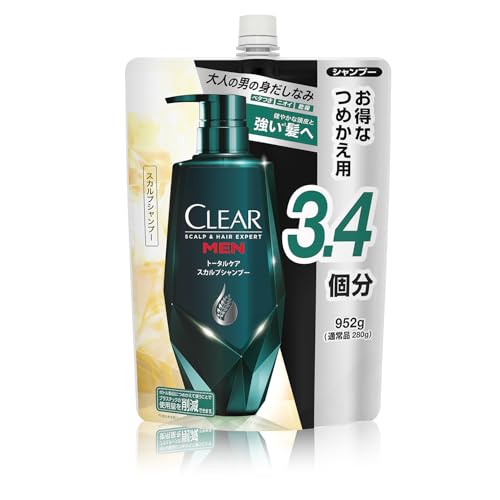 CLEAR(クリア) フォーメン トータルケア スカルプシャンプー 大容量 詰替 952g 頭皮ケア 皮脂 べたつき防止 爽快シトラスの香り 【Amazon.co.jp限定】 1枚目 画像