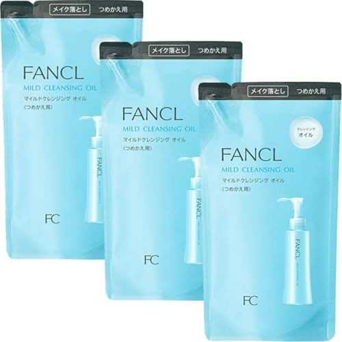 ファンケル (FANCL) マイルド クレンジング オイル (詰め替え用) 3袋 クレンジングオイル 無添加 (メイク落とし/毛穴ケア) まつエクOK 画像1