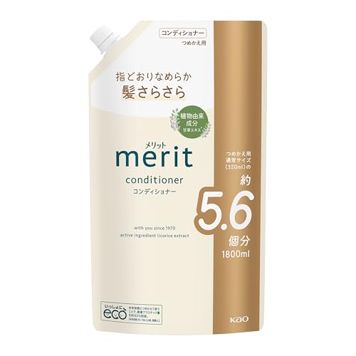 Merit メリット コンディショナー つめかえ用 1800ml 1枚目 画像