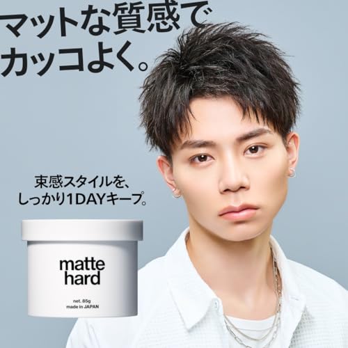LIPPS (リップス) マットハード ワックス 85g メンズ 男性 ヘアワックス キープ 美容室 サロン アップルグリーンの香り 最後 画像