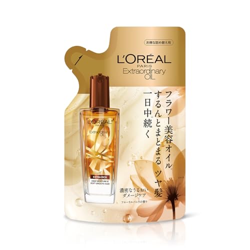 L'Oreal Paris(ロレアルパリ) ヘアオイル エルセーウ゛エクストラオーディナリーオイル エクストラ リッチ フィニッシュ リフィル(詰め替え) メンズ スタイリング さらさら 洗い流さないトリートメント 1枚目 画像