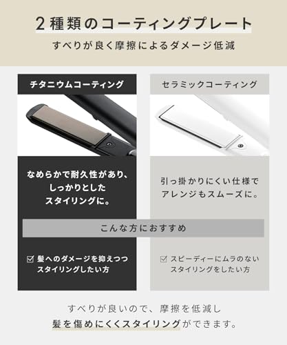 SALONIA サロニア ストレートアイロン ヘアアイロン 15mm 海外対応 SL-004SGR グレー 【Amazon.co.jp限定】 中間 画像