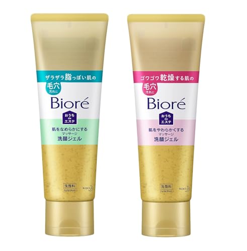 【セット買い】ビオレ おうちdeエステ 洗顔ジェル やわらか 240g 気分がほぐされるリラックスアロマの香り 240g(通常サイズの1.6倍) & おうちdeエステ 洗顔ジェル なめらか 240g 気分すっきりリラックスアロマの香り 240g(通常サイズ1.6倍) + 240グラム (x 1) 1枚目 画像