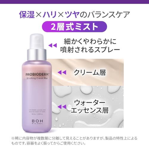 バイオヒールボ(BOH) プロバイオダーム 3Dリフティングクリームミスト 100mL 保湿 スプレー 化粧水 乾燥肌 弾力 韓国コスメ 3Dボリューム ハリ 中間 画像