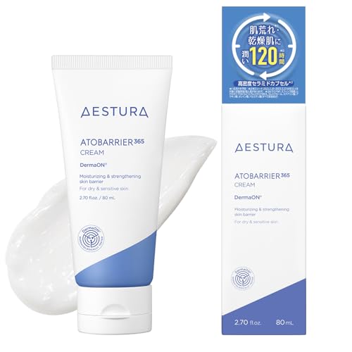 【AESTURA】アトバリア365 クリーム 80mL 敏感肌 韓国コスメ 保湿クリーム スキンケア 乳液 乾燥肌 無香料 無着色 セラミド 低刺激 ダーマコスメ 顔 韓国 べたつかない しっとり メンズ 子供 親子 赤ちゃんも使える ノンコメドジェニック 画像1