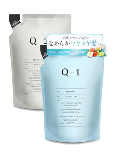 Q+ クオリタス [ ダメージケア ] シャンプー トリートメント セット 詰め替え アミノ酸シャンプー 美容室専売品 ノンシリコン 400ml/400g 画像1