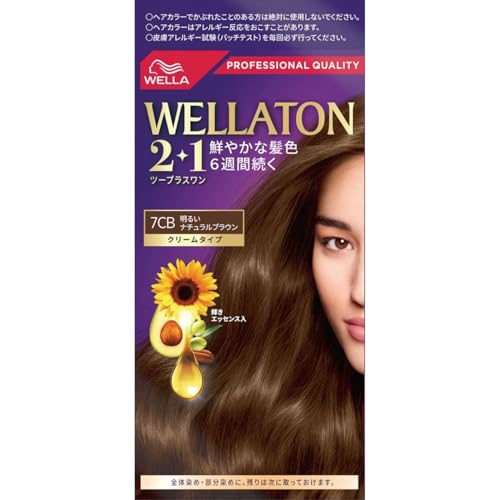 Wella ウエラトーン 2+1 白髪染め クリームタイプ 7CB 明るいナチュラルブラウン 鮮やかな髪色6週間続く 医薬部外品 画像1