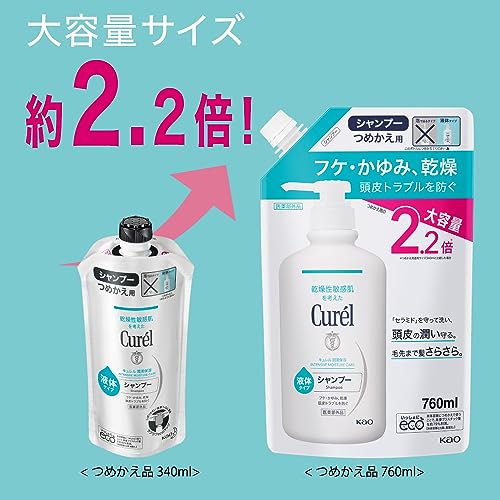 キュレル コンディショナー つめかえ用大容量 760ml 中間 画像