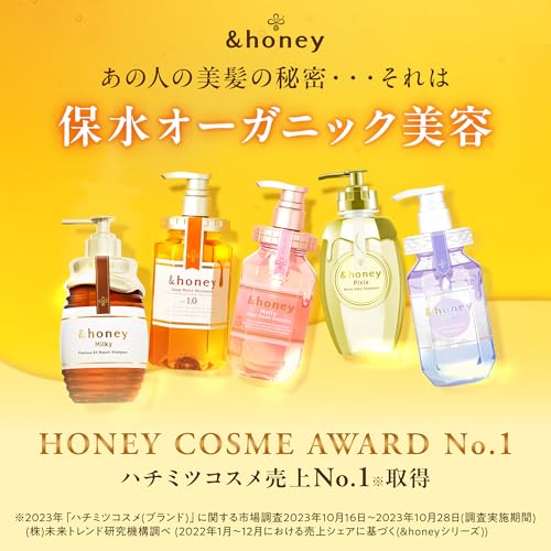 &honey (アンドハニー) メルティ モイストリペア シャンプー トリートメント 詰め替え ペアセット 中間 画像
