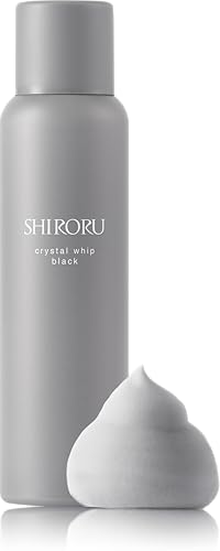 SHIRORU (シロル) クリスタルホイップ ブラック『炭×炭酸で毛穴汚れごっそり吸着』(洗顔 泡 洗顔フォーム 炭酸洗顔 泡洗顔) （120g× 1本） 画像1