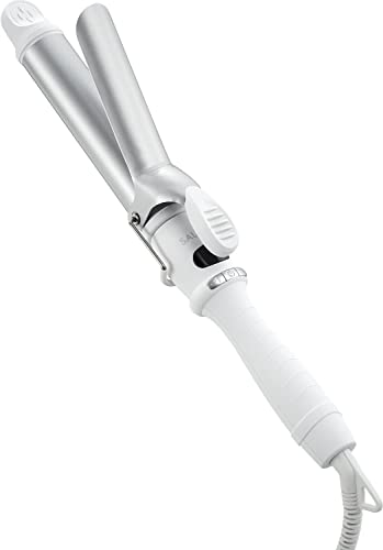 SALONIA サロニア セラミック カール ヘアアイロン コテ 32mm 海外対応 SL-008SW ホワイト 【Amazon.co.jp限定】 画像1