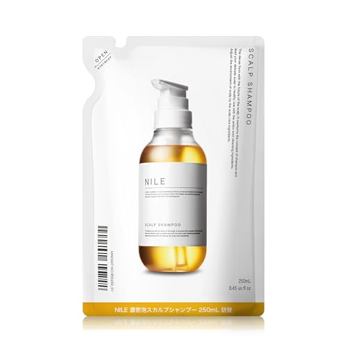 NILE 濃密泡スカルプシャンプー メンズ アミノ酸シャンプー ノンシリコン 詰め替え用 250ml（YUZU（ユズ）の香り） 画像1