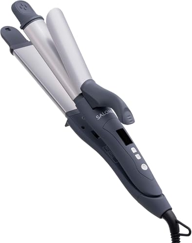 SALONIA サロニア 2WAY ストレート カール ヘアアイロン コテ 32mm SL-002AGR グレー 【Amazon.co.jp限定】 画像1