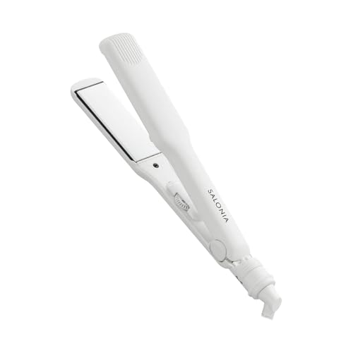SALONIA サロニア ストレートアイロン ヘアアイロン 35mm 海外対応 SL-004SW ホワイト 【Amazon.co.jp限定】 画像1