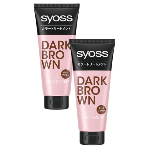 【サイオス カラートリートメント】ダークブラウン2P+おまけ〔たった1回で白髪が染まる 簡単時短 180グラム (x 2) 画像1