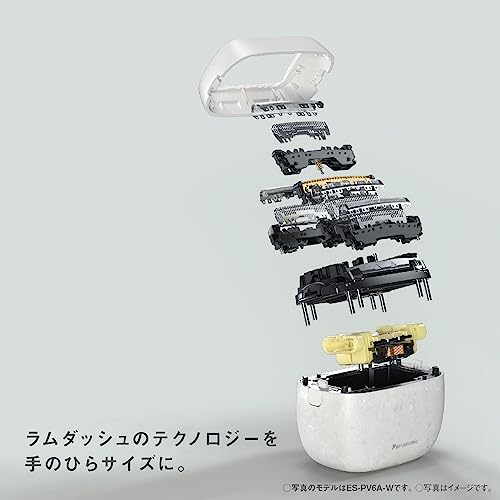 パナソニック ラムダッシュ パームインシェーバー メンズシェーバー コンパクト ベーシックタイプ 5枚刃 マットブラック ES-PV3A-K 中間 画像