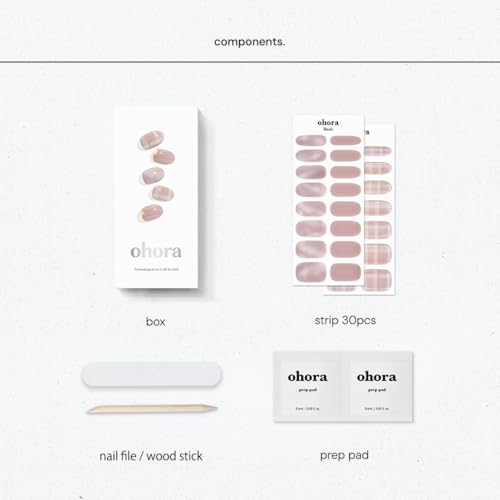 ohora 公式 ND-049-J : N Coy Check/オホーラ ネイルシール ジェルネイルシール 硬化 硬化タイプ ジェルネイル ジェル ネイル ネイルチップ シール ネイルチップシール [並行輸入品] 中間 画像