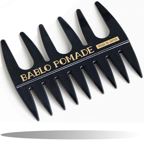 BABLO POMADE メッシュコーム 櫛 コーム メンズ 粗め 荒め くし クシ ヘアコーム 男性 バーバー ポマード 画像1