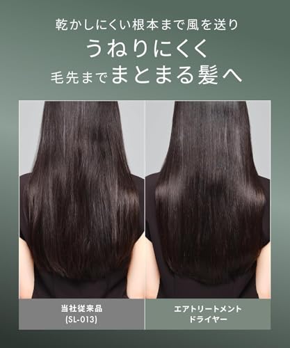 SALONIA サロニア エアトリートメント ドライヤー 大風量 速乾 軽量 ヘアドライヤー​ グラファイトブラック​ 【Amazon.co.jp限定】 中間 画像