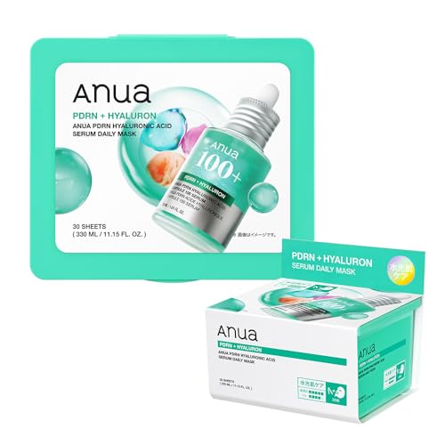 ANUA(アヌア)PDRNヒアルロン酸セラムデイリーマスクパック (30枚入り) 水分 保湿 肌キメ ツヤ 乾燥肌 混合肌 pdrn hyaluronic acid serum daily mask シートマスク フェイスマスク スキンケア【公式・正規品】 画像1