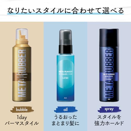 GATSBY(ギャツビー) メタラバー バブル パーマスタイルクリエイター [ ヘアフォーム メンズ ] 180グラム (x 1) 中間 画像