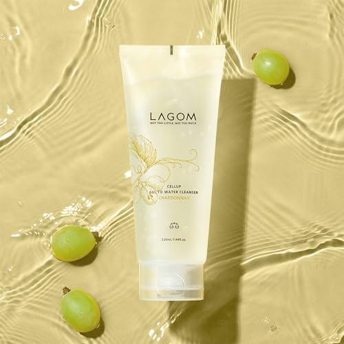 LAGOM (ラゴム) ジェルトゥウォーター クレンザー シャルドネの香り 朝用洗顔料 洗顔ジェル 220mL 日本正規品 中間 画像