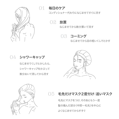 フィーノ(fino) プレミアムタッチ 濃厚美容液ヘアマスク つめかえ用 お試しパウチ付き ヘアパック ダメージ 補修 ツヤ カラー持続 保湿 トリートメント 洗い流す 【Amazon.co.jp限定】 中間 画像