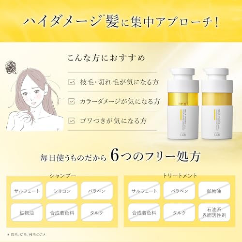 unlabel LAB アンレーベル ラボ Vリペア シャンプー詰め替え 1.9倍増量 ビタミンC誘導体 ツヤ髪 キューティクル 枝毛 590ml 中間 画像