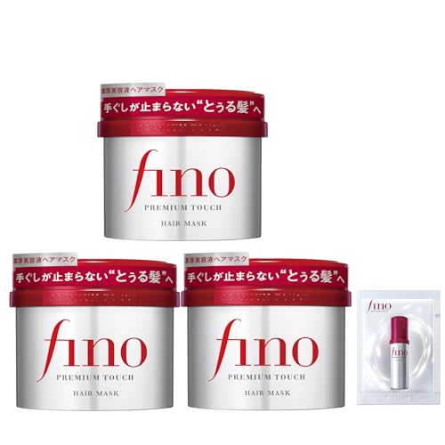 【Amazon.co.jp限定】フィーノ(fino) 【まとめ買い】 プレミアムタッチ 濃厚美容液ヘアマスク 230g×3個 +おまけ ヘアケア ダメージ 補修 ツヤ カラー持続 保湿 画像1