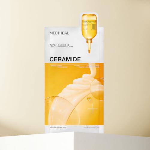 MEDIHEAL OFFICIAL(メディヒール) セラミドエッセンシャルマスク 10枚 Ceramide Essential Mask 10P 高保湿 美容液たっぷり しっとり スキンケア 最後 画像