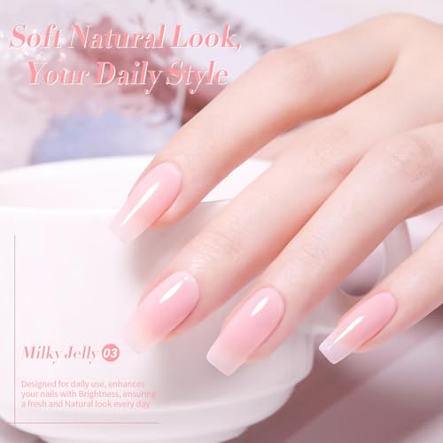 BORN PRETTY ジェルネイル カラー 透き通る透明感 シアーカラー 単色 15ml UV/LED対応 初心者＆プロ適用 ポリッシュタイプ（ピンク） 最後 画像