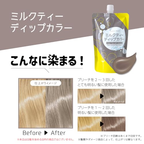 【圧倒的コスパ】Tottimo! ディップカラーミルクティー カラートリートメント 500g カラーバター 中間 画像